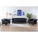 3-Piece Configurable Living Room Sofa Set Flared Arm Sofa with Reversible Cushions