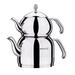 1.1 Liter Tea Pot and 2.4 Liter Kettle Set in Silver