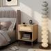 Rattan Nightstand Set of 2, Storage Sofa Side Table End Table with Open Storage Shelf Coffee Table for Bedroom