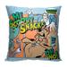 Scooby Doo Uh Oh My Scooby Snacks Printed Throw Pillow - Black