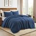 3pcs Luxurious Reversible Velvet Coverlet Set Elegant & Comfortable