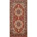 Geometric Heriz Serapi Oriental Foyer Rug Handmade Wool Carpet - 2'6"x 5'9"