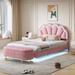 2-Pieces Bedroom Sets Upholstered Platform Bed Floating Bed