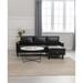 Recliner Sofa, L-shaped Sectional Sleeper Sofa Bed with Pull Out Bed and Storage Chaise, Reversible Sectional Couch Bed