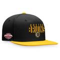 Men's Fanatics Branded Black/Gold Boston Bruins Fundamental Colorblocked Snapback Hat