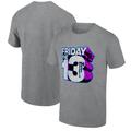 Men's Ripple Junction Jason Voorhees Heather Gray/Purple Friday the 13th Graphic T-Shirt
