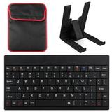 Fresh Fab Finds 80 Keys Mini USB Wired Keyboard with Carry Bag and Tablet Stand for Android & Windows Tablet