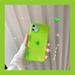 Hot Fluorescent yellow Pink Phone Case For iphone 11 Pro Max XR X XS Max 7 8 plus Back Cover luxury Couple Transparent Soft Case