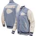 Men's Pro Standard Denim Kansas City Chiefs Varsity Blues Full-Snap Jacket