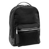 15 in. Parker Nylon Dual Compartment Laptop Backpack Black