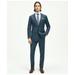 Brooks Brothers Men's Slim Fit Wool Windowpane 1818 Suit | Navy | Size 42 Long