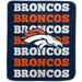 Pegasus Denver Broncos 60'' x 70'' Logo Wordmark Plush Blanket