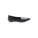 Apt. 9 Flats: Slip On Chunky Heel Casual Black Solid Shoes - Women's Size 7 - Almond Toe