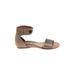 Paul Green Sandals: Gray Print Shoes - Women's Size 4 - Open Toe