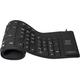 LogiLink ID0019A USB Keyboard German, QWERTZ Black Foldable, Splashproof, Dustproof