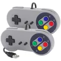 2PC USB Gamepad Retro Gaming Joystick Controller cablato per Linux Gioco PC NESPi RetroPie Windows Raspberry Pi 5 4B 3B + 3B