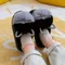 Pantofole in cotone per bambini Princess Warm Kids Winter Cute Cat Cartoon Diamond Furry Shoes