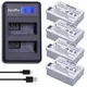 DuraPro LP-E8 Bateria 1800mAh LPE8 Batteria + Caricabatterie per Canon EOS 550D 600D 650D 700D Kiss