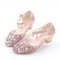 Scarpe in pelle per bambini di moda 2023 scarpe da principessa con paillettes estive sandali con