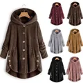 Autunno inverno cappotto donna caldo orsacchiotto cappotto giacca di lana cappotto di peluche