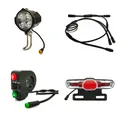 EBKE 2105 Cavo Impermeabile Set di Luci Integrate FrontLight Retroilluminazione Indicatori di direzione FrenoLight Per Motore Bafang BBS 01 02 HD UART