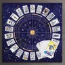 Zodiac Astrology Chart Spread Tarot Reading Table Cloth Witches Quarters Decor altare