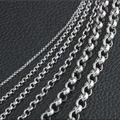 Moda nuova larghezza 2mm-5mm collana a catena di perle rotonde in acciaio inossidabile collana braccialetto gioielli fai da te Dropship all'ingrosso