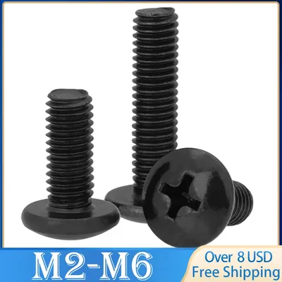 10 Pz M2 M2.5 M3 M3.5 M4 M5 M6 TM Viti Phillips Truss Vite a testa di fungo Viti elettroniche in