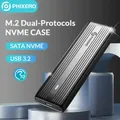 【CHIP:RTL9210B】 Custodia PHIXERO M.2 custodia NVMe SSD USB 3.2 tipo C Dual Portocol a USB adattatore NGFF SATA disco esterno scatola di immagazzinaggio HD per PC