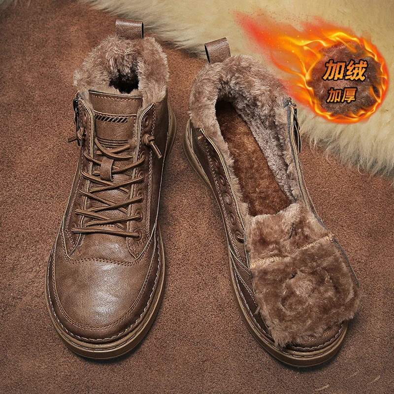 Scarpe da ginnastica Scarpe sportive da uomo 2023 Nuovo inverno in cotone e lana Calzature da uomo Stivali da uomo di alta qualità Calzature di tendenza Tenis