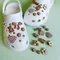 Cute Soft Gum Brown Bear Hole Shoe Charms accessori fibbia per scarpe staccabile M Bean Shoes Flower