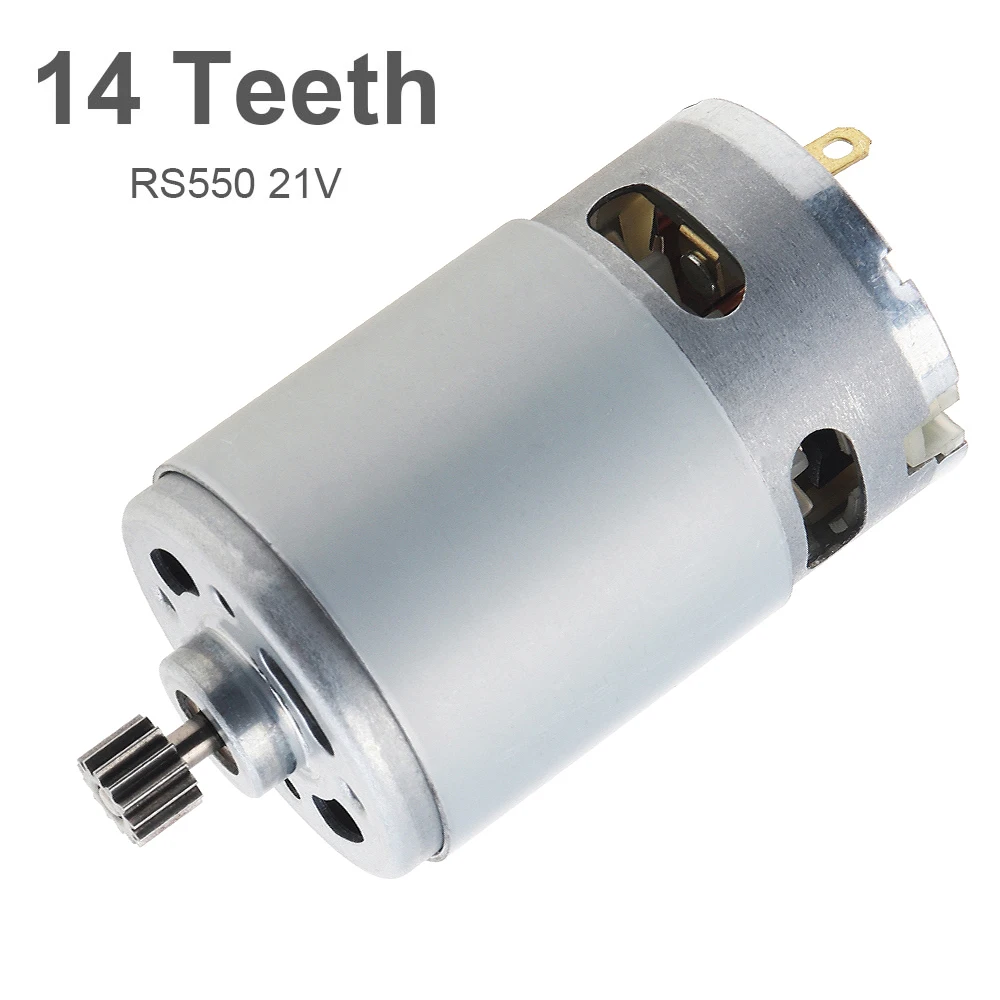 Motore DC RS550 21V 8,2mm Micro motore con ingranaggio a 14 denti Motore per sega elettrica RS 550 28000 giri/min per mini sega a mano ricaricabile
