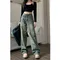 Pantaloni Vintage in Denim dritto larghi anni '90 donna Y2K Jeans larghi a vita alta larghi da donna