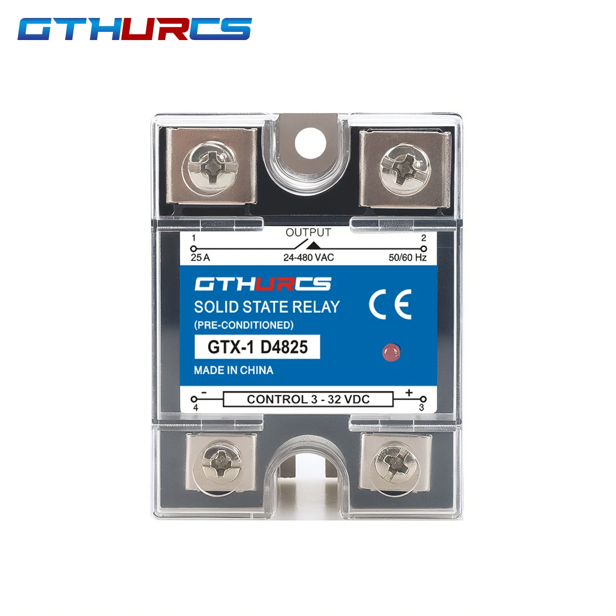 SSR 10A 25A 40A 60A 80A 100A 120A Relè a stato solido monofase di alta qualità Controllo CC AC 3-32V Controllo 220V 10DA 25DA 40DA