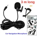 Microfono per auto Navigazione audio Clip cablata Cavi esterni Microfoni automatici Radio 3 m Microfono lungo Stereo 3,5 mm Mono 2,5 mm SM Lotus Jack Plug