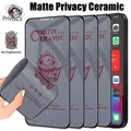 1-4 pezzi protezione schermo privacy in ceramica opaca per iPhone 14 PRO MAX 7 8 16 Plus pellicola anti-spia per iPhone 11 12 13 15 Pro XS Max