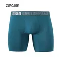 Boxer da uomo a vita media mutandine intimo uomo senza cuciture in fibra di bambù Plus Size Boxer