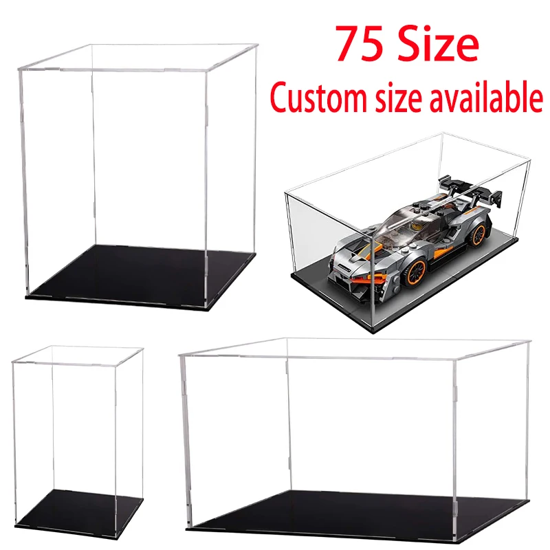 Vetrina disponibile su misura per oggetti da collezione assemblare scatola in acrilico trasparente per visualizzare action figure giocattoli per auto deposito domestico