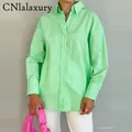 2022 autunno donna rosa abbottonatura camicie donna Casual asimmetrico moda giallo blusas manica