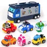 6pcs robocare Transformation Robot Amber Roy Helly Korea Toys poil Car Model Anime poil Toy Action