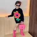 Primavera autunno ragazze maglione bambino maglieria bambini top lavorati a maglia bambini Pullover