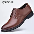 Scarpe da uomo scarpe in pelle scarpe eleganti da lavoro All-Match Casual antiurto calzature