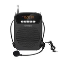 SHIDU 15W Amplificatore vocale portatile Microfono cablato Radio FM AUX Registrazione audio Altoparlante Bluetooth Megafono per insegnanti S278