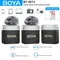 BOYA BY-M1V Microfono lavalier wireless da bavero per iPhone Android Fotocamere DSLR Smartphone