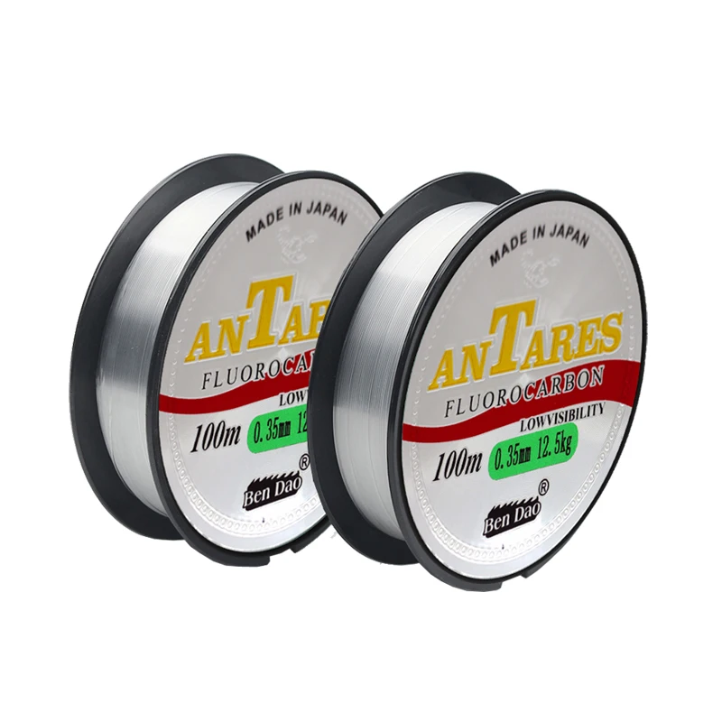 Filo da pesca rivestito in fluorocarbonio da 100 m Filo da pesca in nylon monofilamento super resistente Materiale giapponese per accessori per la pesca alla carpa