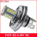 1 pz P45T R2 LED lampadina faro Moto 6V 12V DC bianco 6000K trattore luce Scooter Moto Moto