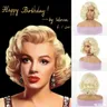 Halloween women Marilyn Monroe Golden Wig Forever Marilyn Monroe styled parrucca sintetica per