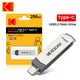 Kodak K273 Chiavetta USB 3.2 OTG 128 GB Pendrive USB3.2 Gen 1 Tipo-c Pen Drive 64 GB Tipo C Memory Stick 256 GB ad alta velocità