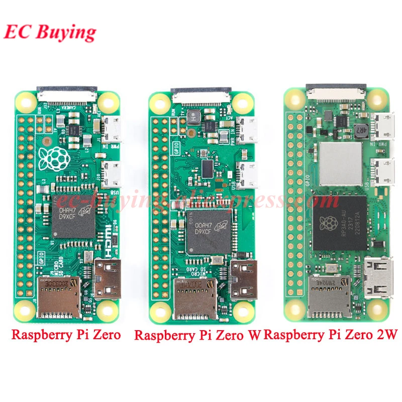 Raspberry Pi Zero/ZERO W Zero 2W con WIFI Scheda di sviluppo BLE wireless compatibile con Bluetooth CPU da 1 GHz 512 MB di RAM Compat con HDMI