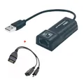 Adattatore esterno da USB 2.0 a RJ45 TypeC da 100 M per adattatore Ethernet/cavo dati Micro USB 1/2 OTG per Amazon Fire TV 3 o Stick GEN 2